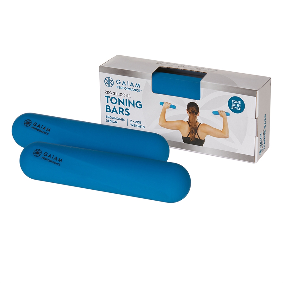 Gaiam Performance Silicone Weighted Toning Bars