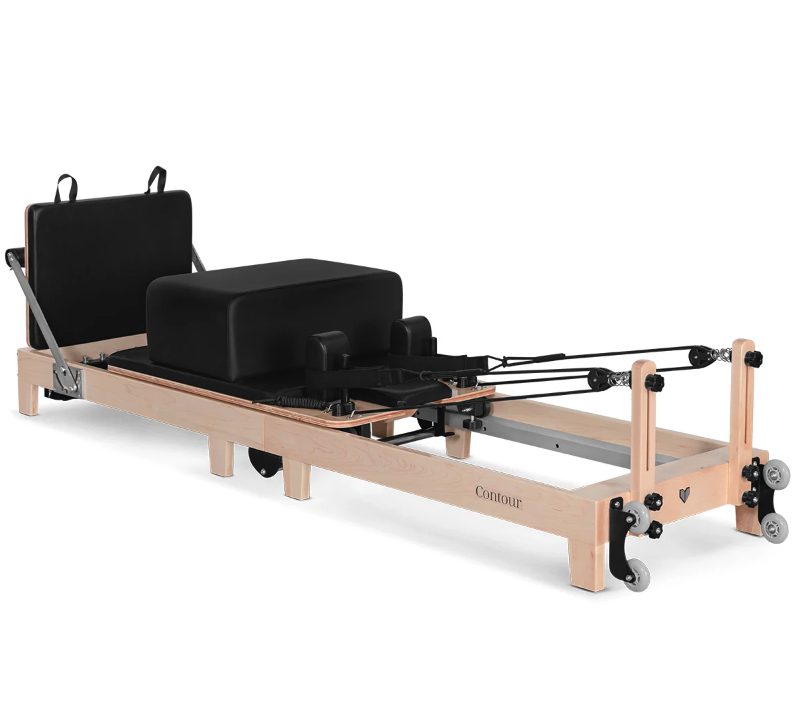 Lifespan Contour Folding Wooden Reformer Pilates Machine Black