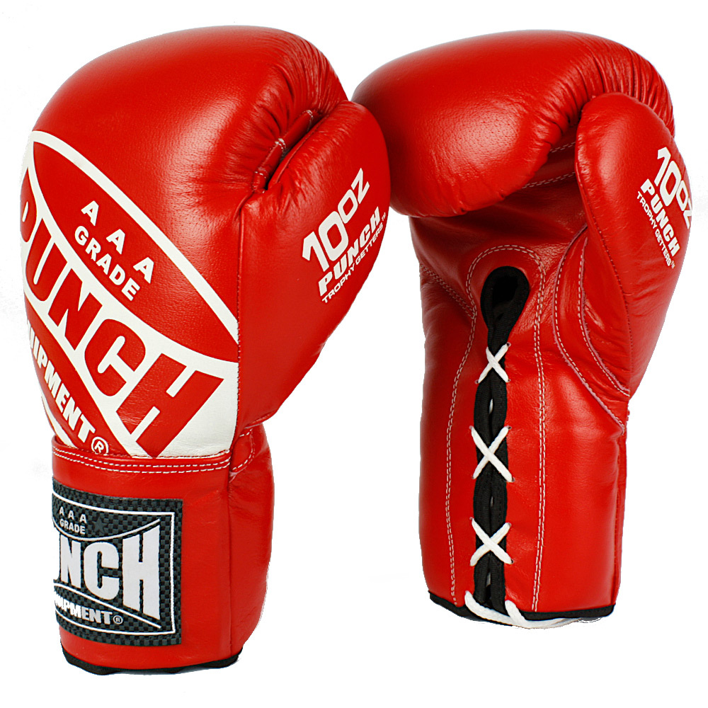 Punch Boxing Gloves Competition Lace Ups Punch Boxing Gloves Competition Lace Ups