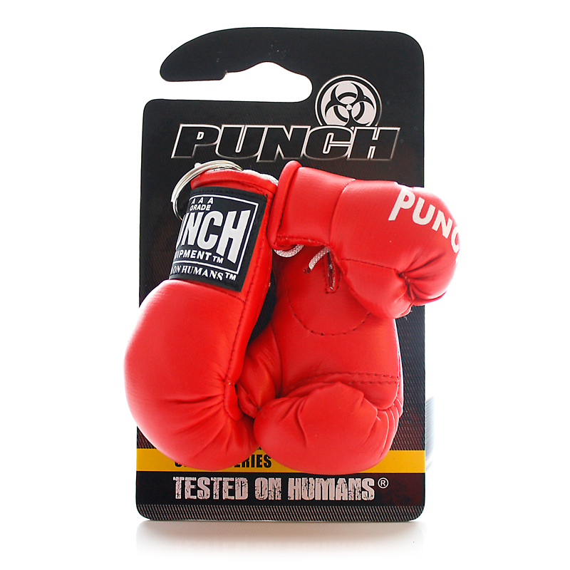Punch Mini Boxing Gloves and Key Ring Pack Punch Mini Boxing Gloves and Key Ring Pack