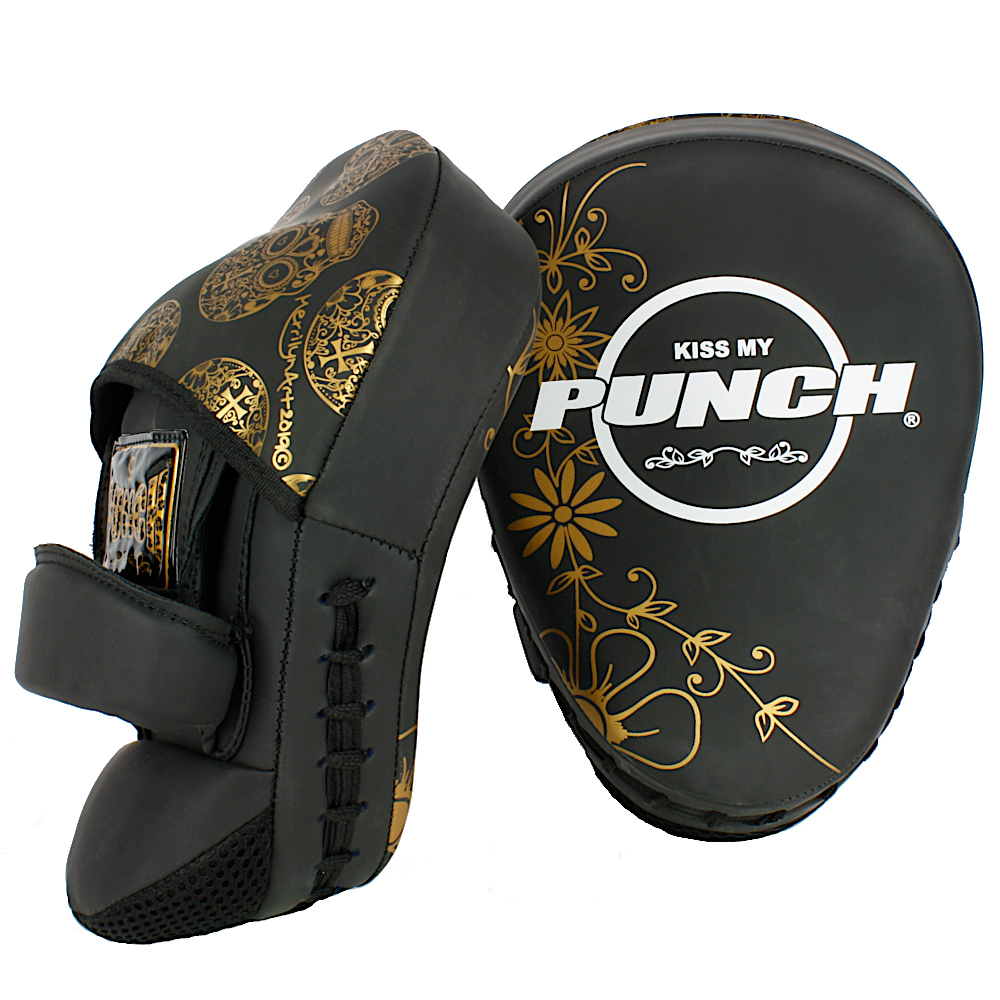 Punch Urban Ladies Focus Pads Gold Skull