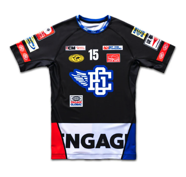 Racer (Black) Short Sleeve Rash Guard