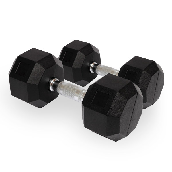 Rubber Hex Dumbbell