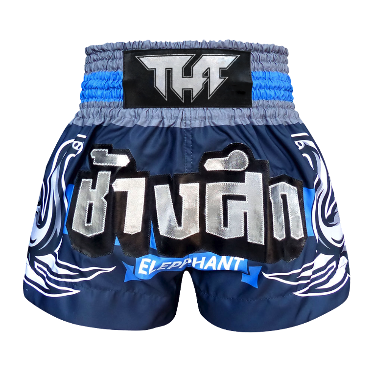 TUFF Blue War Elephant Thai Boxing Shorts