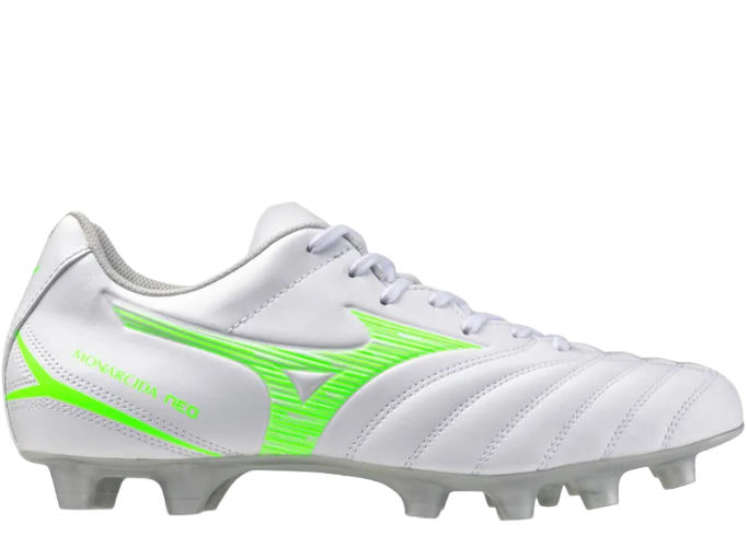 Mizuno Monarcida Neo III Select Wide | Mens | White Green Gecko