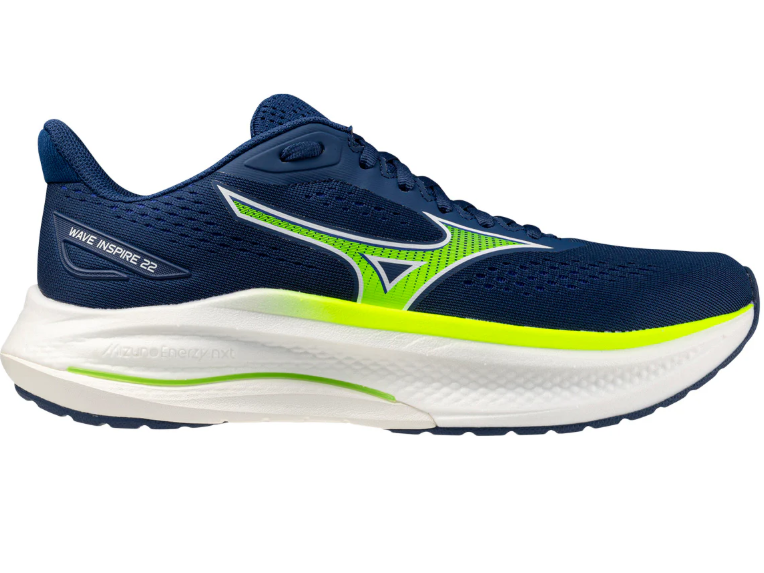 Mizuno Wave Inspire 22 | Mens | Estate Blue Yellow