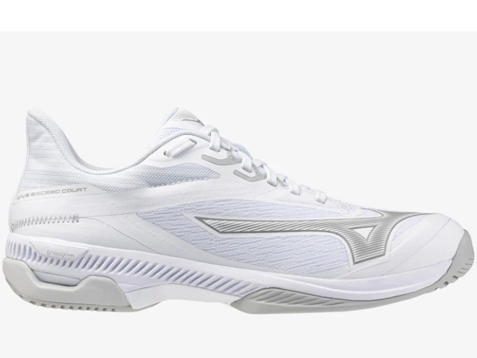 Mizuno Wave Exceed Court AC | Womens | White Grey Mist