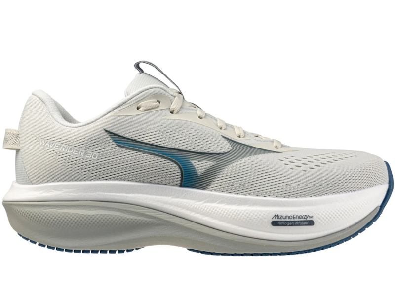 Mizuno Wave Rider 30 | Mens | Foggy Dew White
