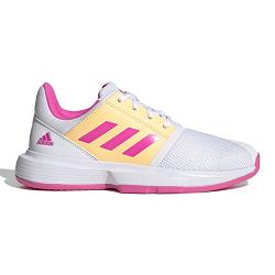 Adidas CourtJam xJ | Kids | White Screaming Pink